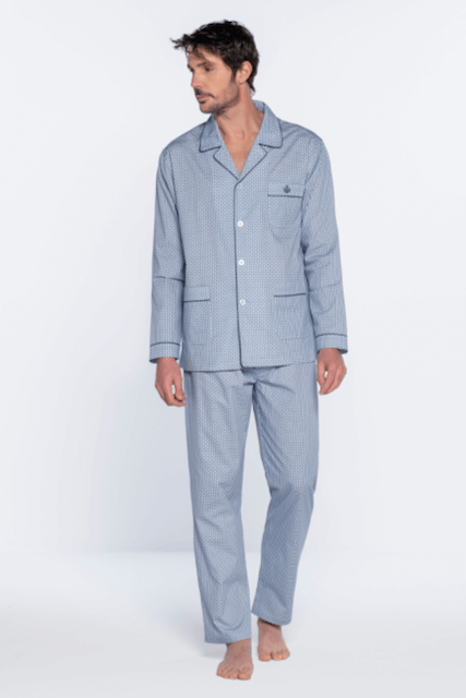 GUASCH Pánské pyžamo LEO Světle modrá XL