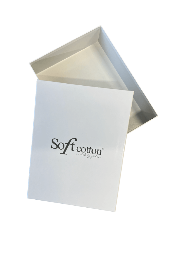Soft Cotton Pánský župan SMART v dárkovém balení s ručníkem M + ručník 50x100cm +  box Modrá