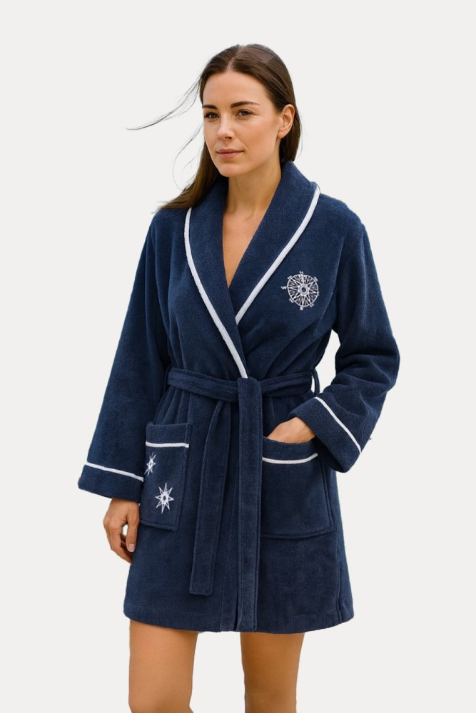 Soft Cotton Dámsky krátky župan MARINE LADY