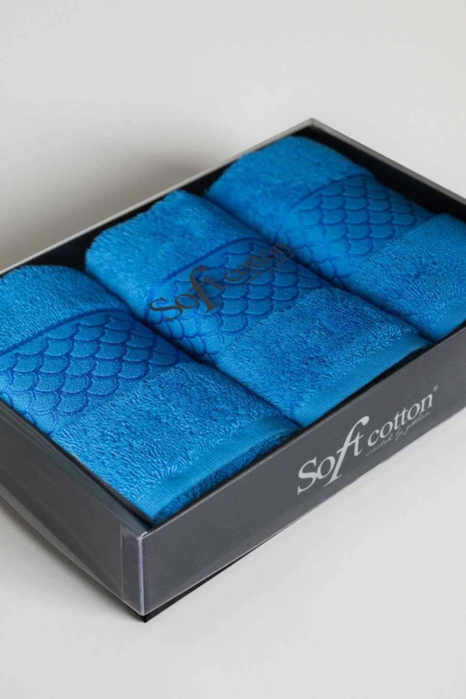 Set cadou de prosoape mici RIO, 3 buc Albastru / Blue