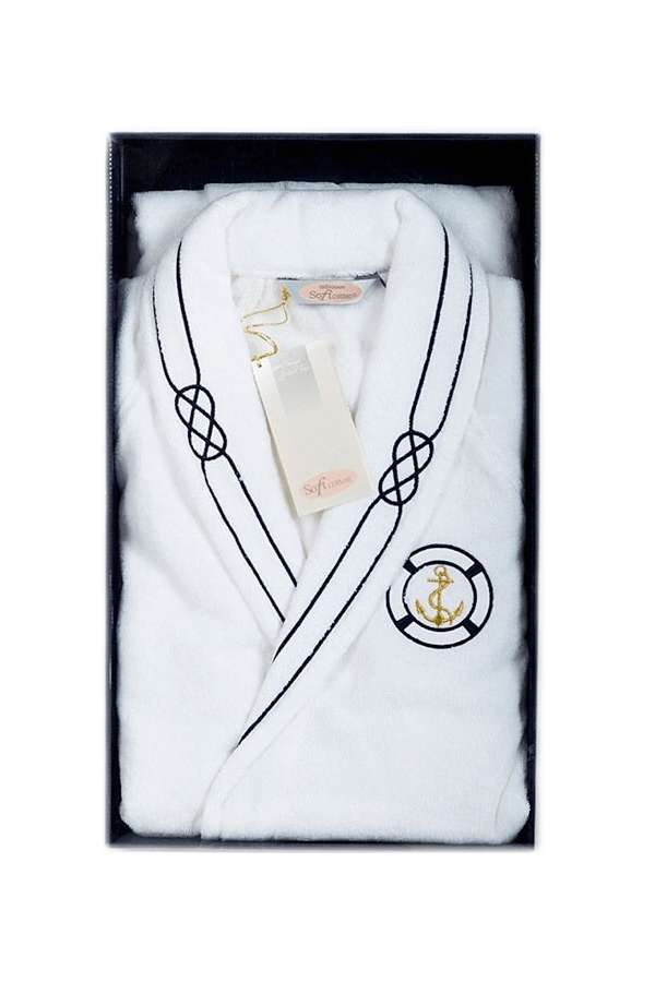 Soft Cotton Luxusný pánsky župan MARINE MAN v darčekovom balení