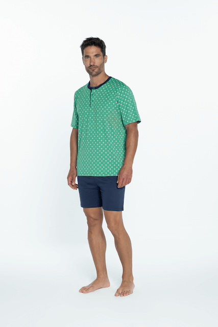 GUASCH Pánské pyžamo krátké XAVIER XL Zelená