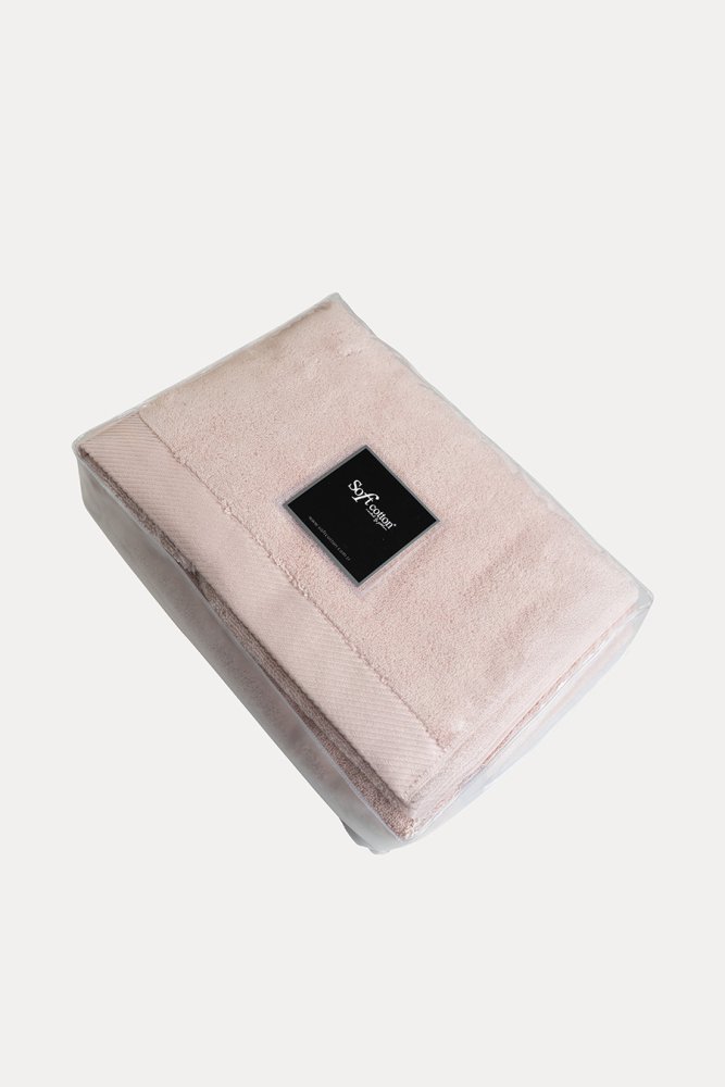 Sada ručník a osuška MICRO COTTON, 2 ks Pudrová