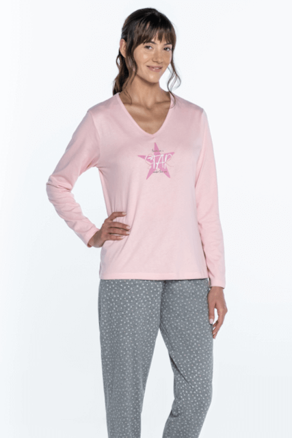 GUASCH Dámské pyžamo NINA XL Růžová