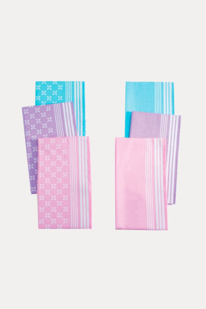 Batiste din bumbac pentru femei IRIS, 6 buc Mix 35 x 35 cm În cutie