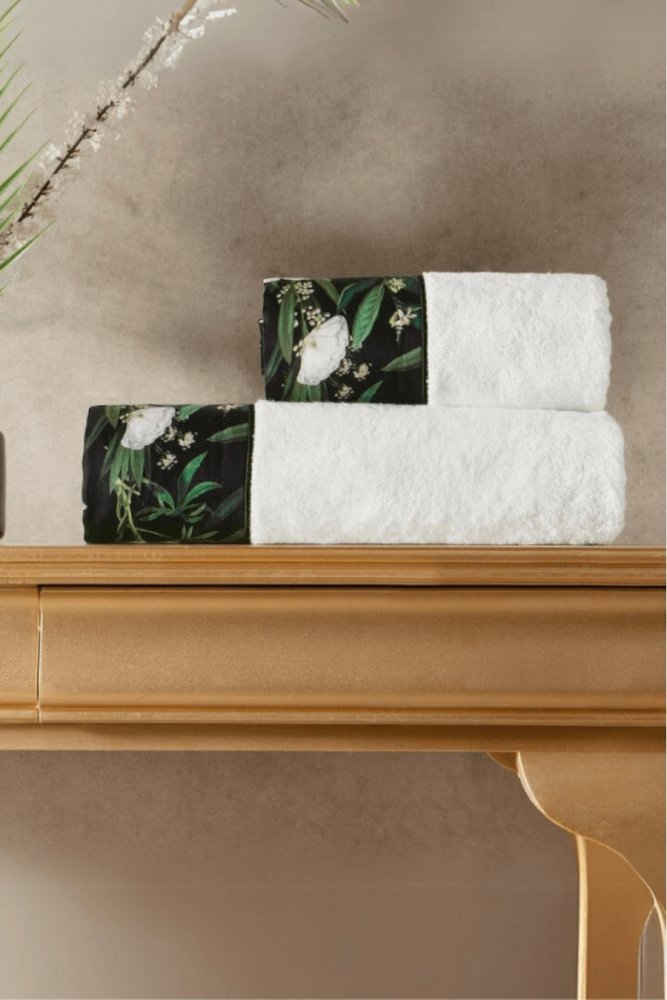 Set prosop și prosop de corp CALDERON, 2 buc Alb / White Set