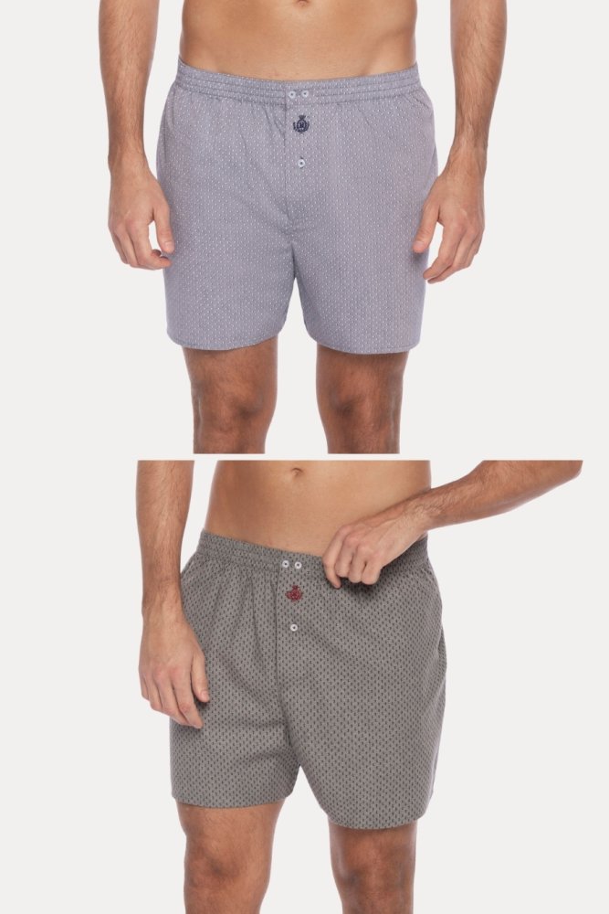 2 Pack, Sort bărbătesc PEDRO, din 100% bumbac L În cutie cadou 2 buc