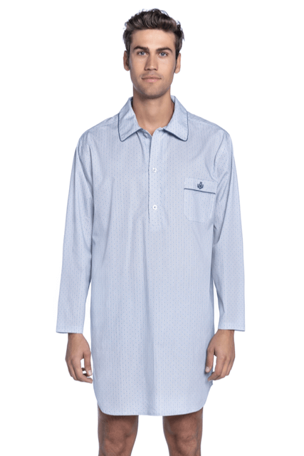 Pánská noční košile VALENTINO XL Světle modrá