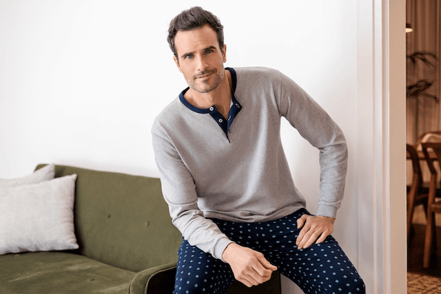 Pijamale pentru bărbați ARSENIO - Mărime: XL, Culoare: Gri / Grey