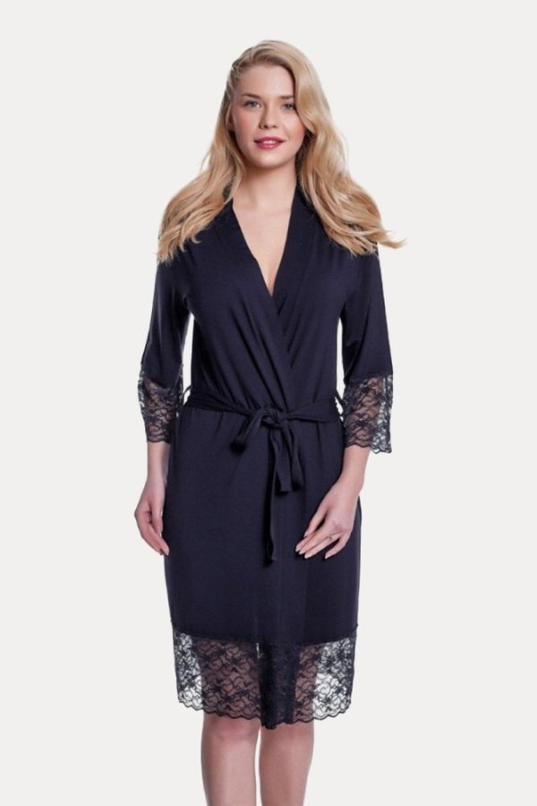 Moteriškas bambukinis chalatas ELLIE