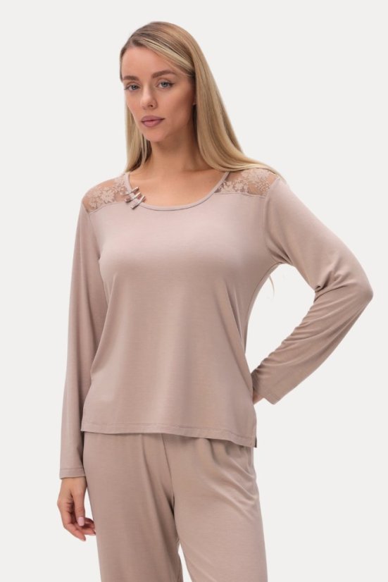 Dámské bambusové pyžamo PAOLA - Velikost: XL, Barva: Růžová