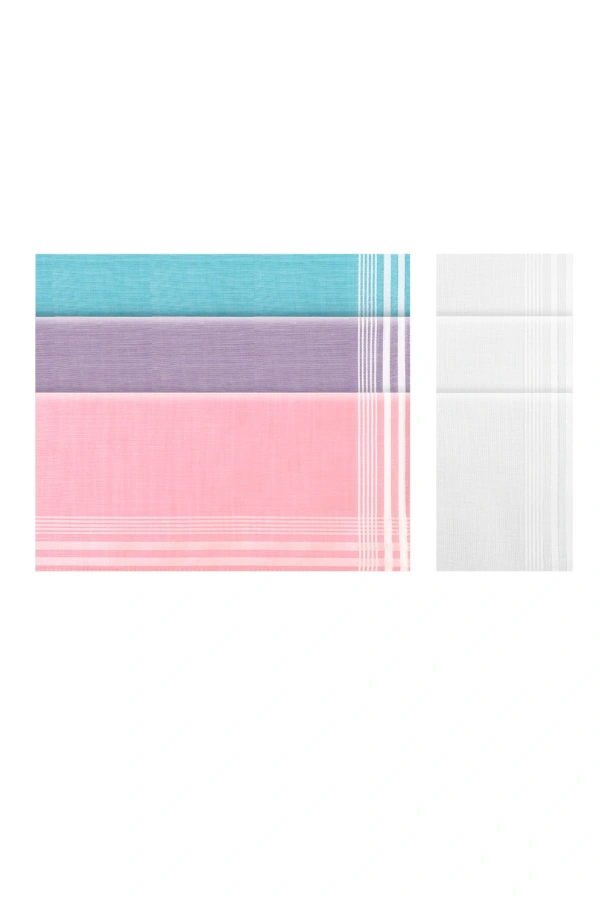 ELEKTRA női pamut zsebkendők, 6 db