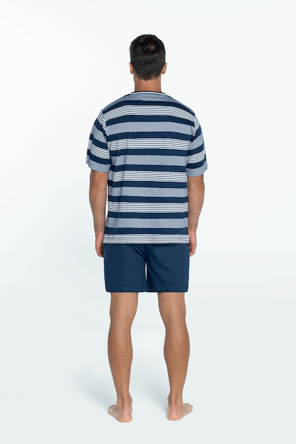 Pijamale pentru bărbați ROBERTO - Mărime: S, Culoare: Albastru închis / Navy