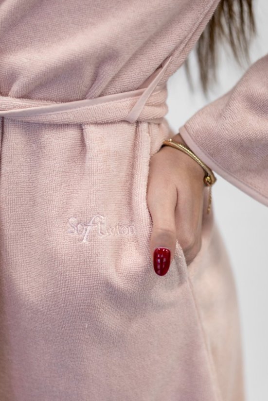 Dámsky krátky župan GLORIA - Veľkosť: L, Farba: Žltá