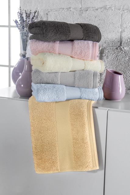 Sada ručníků a osušky DELUXE, 3 ks - Barva: Bílá