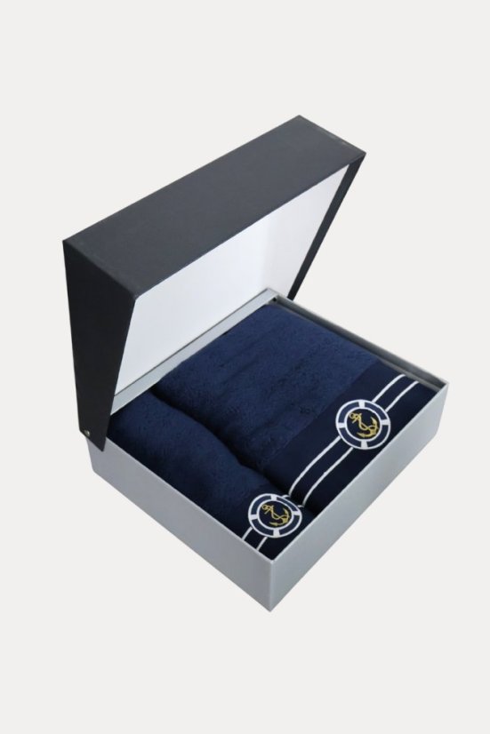 Set cadou prosop și prosop de corp MARINE MAN, 2 buc