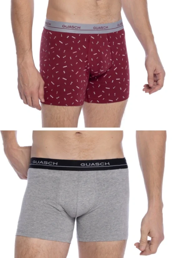 2 Pack, Boxeri pentru bărbați ABEL, din bumbac elastic
