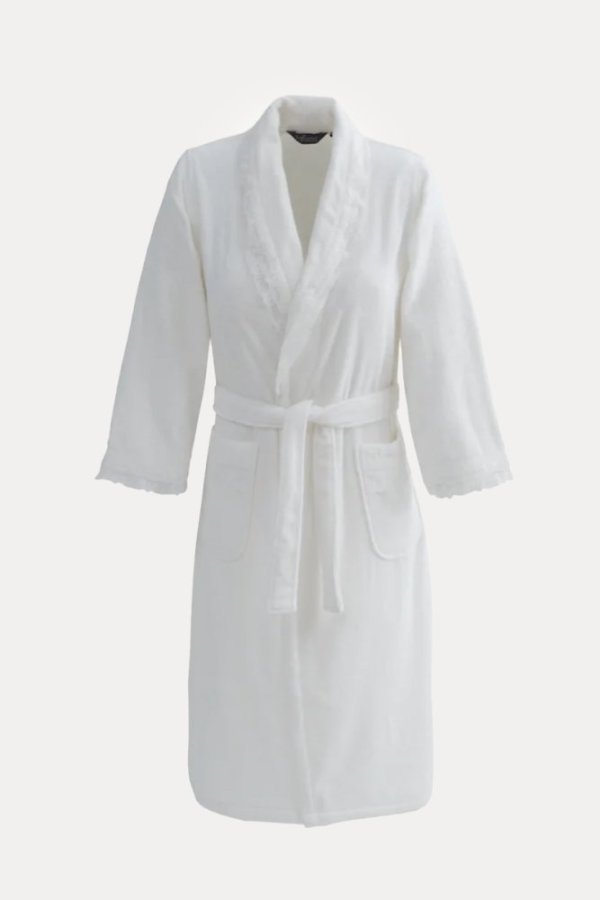 Damski elegancki szlafrok FREYA w ozdobnym opakowaniu