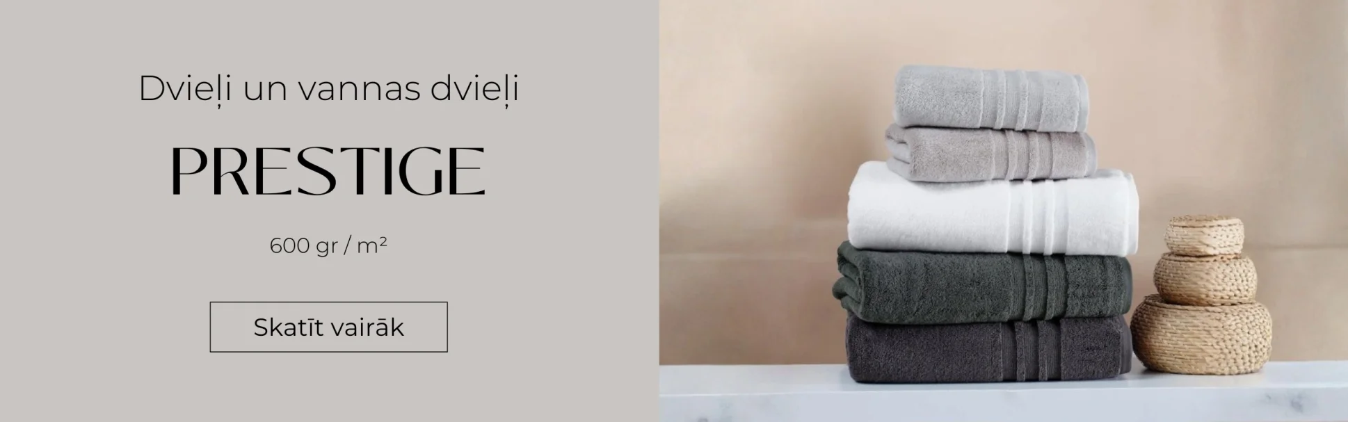 Kvalitatīvi frotē dvieļi PRESTIGE