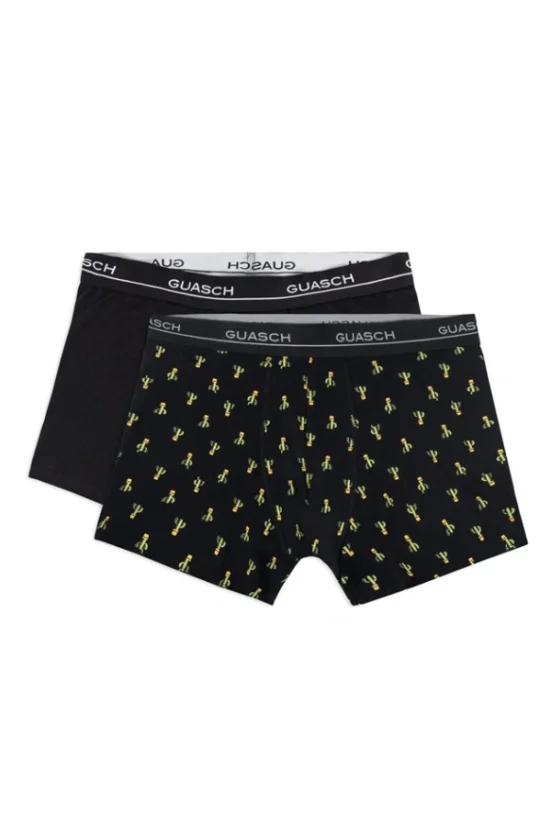 2 Pack, Boxeri pentru bărbați RUBENS, din bumbac elastic - Mărime: M, Ambalaj: În cutie cadou 2 buc