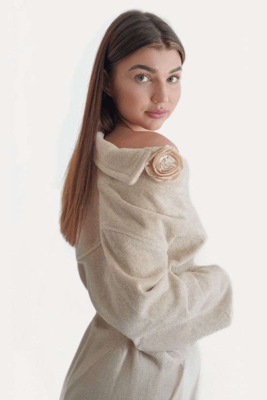 Damenbademantel aus Bambus ROSE