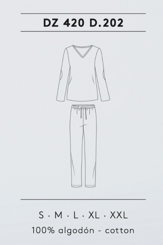 Pijamale femei NURIA - Mărime: XL, Culoare: Gri / Grey