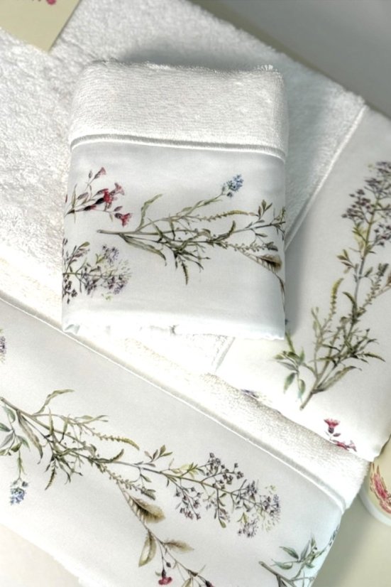 Set prosop și prosop de corp CARDUUS, 2 buc - Dimensiune: Set (prosop 50x100cm, prosop de corp 75x150cm), Culoare: Alb / White