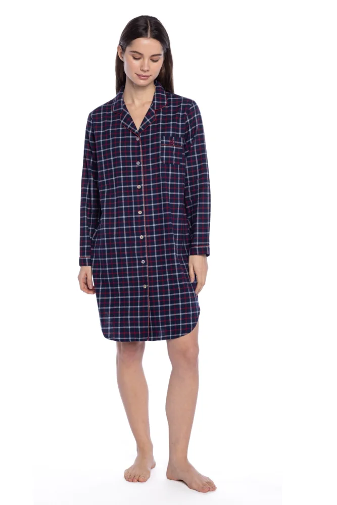 Damennachthemd aus Flanell PAULINA