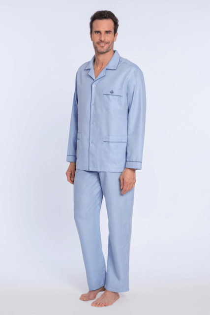 Pijamale pentru bărbați ANDREAS - Mărime: XXL, Culoare: Albastru deschis / Light blue