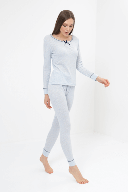 Dámské pyžamo ELISA - Velikost: XL, Barva: Světle modrá