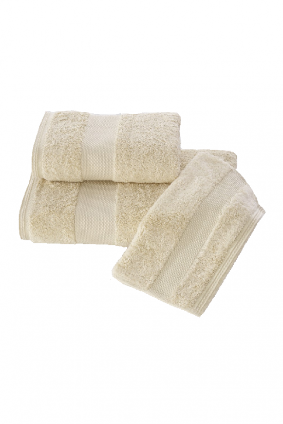 Zestaw ręczników DELUXE, 3 szt - Kolor: Jasnobeżowy