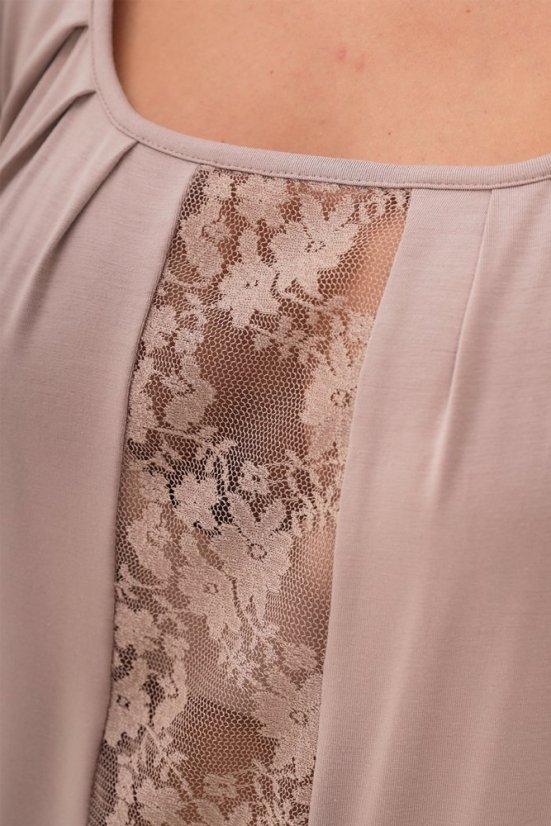 Damenpyjama aus Bambus SERENA - Größe: M, Farbe: Beige