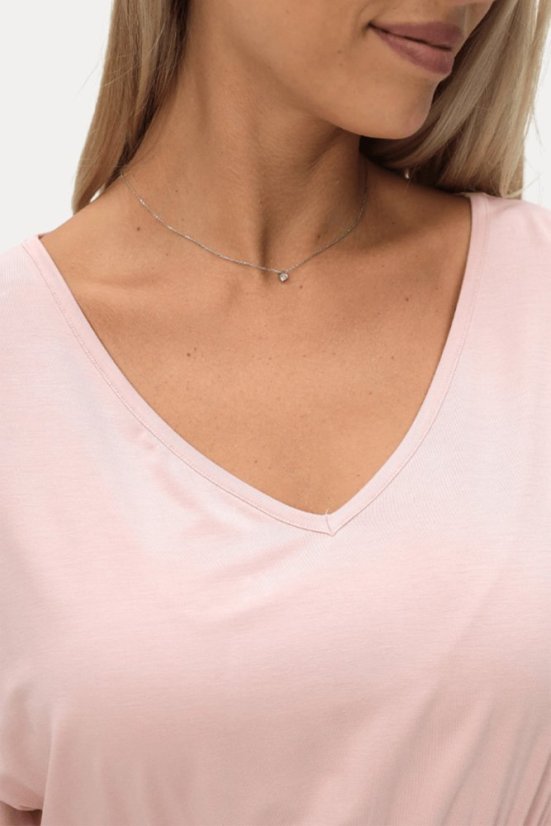 Damennachthemd aus Bambus GINEVRA - Größe: S, Farbe: Rosa / Pink