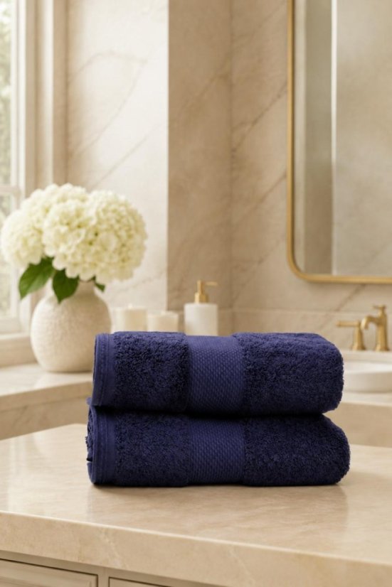 Prosop mic de lux DELUXE 30x50cm din Modal - Culoare: Scorțișoară