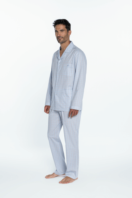 Pijamale pentru bărbați SERGIO - Mărime: XL, Culoare: Albastru deschis / Light blue