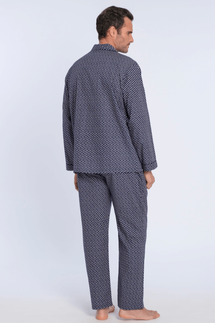 Herren Pyjamas DIEGO - Größe: XXL, Farbe: Dunkelblau / Navy