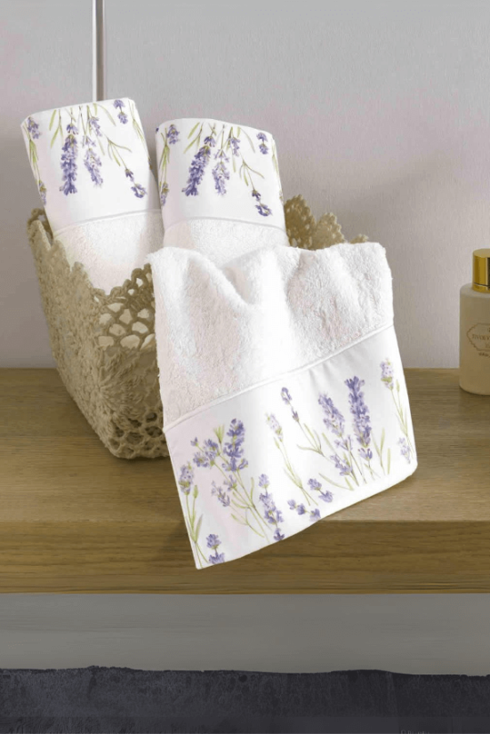 Geschenkset kleine Handtücher LAVENDER GARDEN, 3 St.