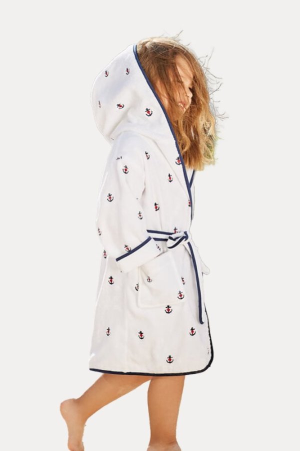 Dětský župan MARINE GIRL s kapucí v dárkovém balení