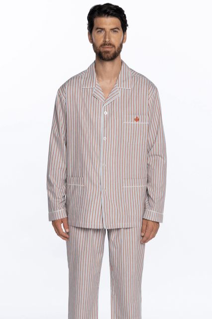Moška pižama EDGAR - Velikost: M, Barva: Terakota