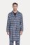 Herrenbademantel aus Flanell PABLO - Größe: XXL, Farbe: Dunkelblau / Navy