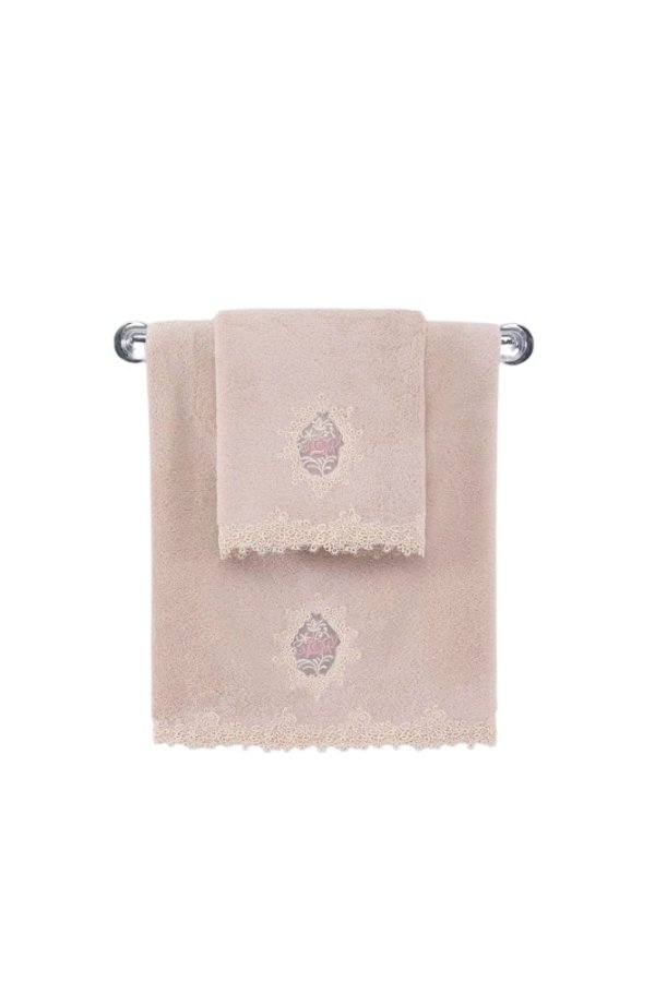 Badetuch DESTAN mit Spitze 85x150 cm