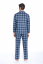 Pijamale de flanel pentru bărbați LORENZO - Mărime: XXL, Culoare: Albastru / Blue