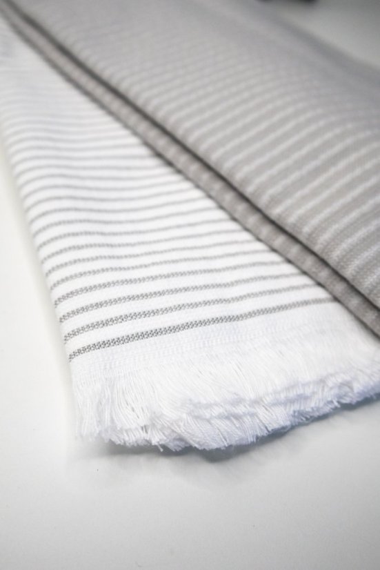 Prosoape de bucătărie LINES, 2 buc - Dimensiune: Set (2 buc, 45x70 cm), Culoare: Gri / Grey