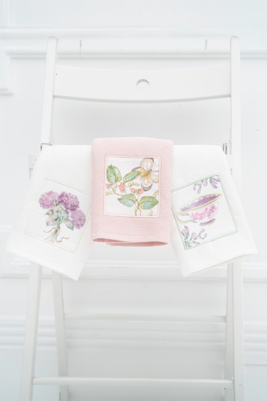 Ręczniki kuchenne BERGAMO I., 3 szt - Rozmiar: Zestaw (3szt., 40x60 cm), Kolor: Mix