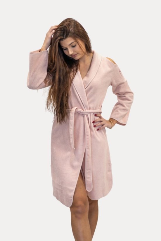 Dámsky krátky župan GLORIA - Veľkosť: L, Farba: Žltá