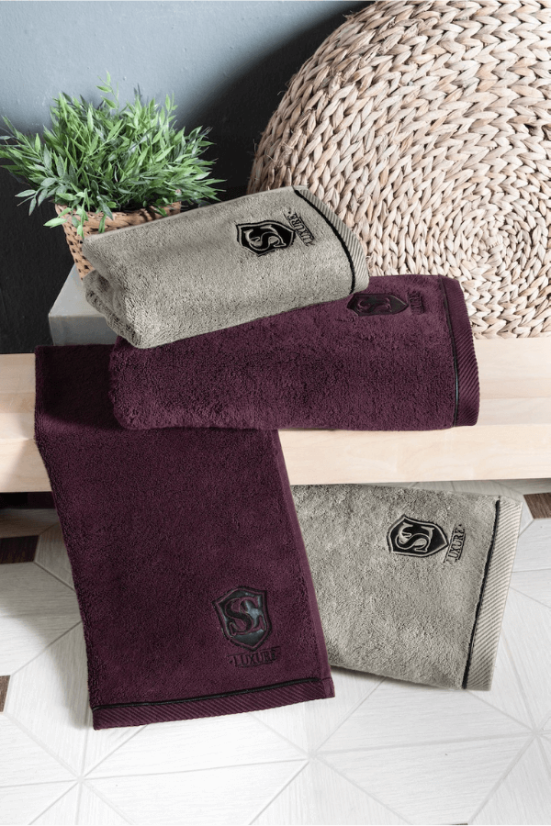 Dāvanu komplekts ar dvieļiem un vannas dvieli LUXURY, 3 gab.