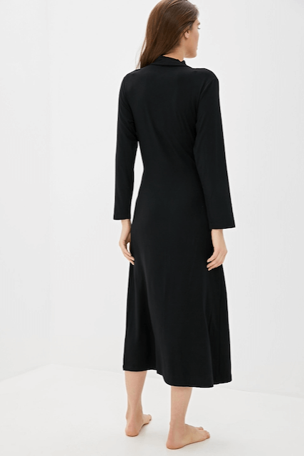 Damenbademantel aus Bambus CHANTAL - Größe: XL, Farbe: Schwarz / Black