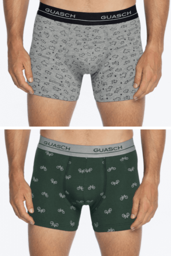 Herren Boxershorts OSCAR aus elastischer Baumwolle, 2 Stk.