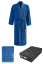 Halat pentru bărbați SMART în cutie cadou + prosop - Mărime: M + prosop 50x100cm + box, Culoare: Albastru / Blue
