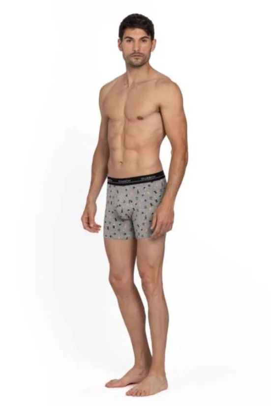 2 Pack, Boxeri pentru bărbați ENZO, din bumbac elastic - Mărime: XL, Ambalaj: În cutie cadou 2 buc